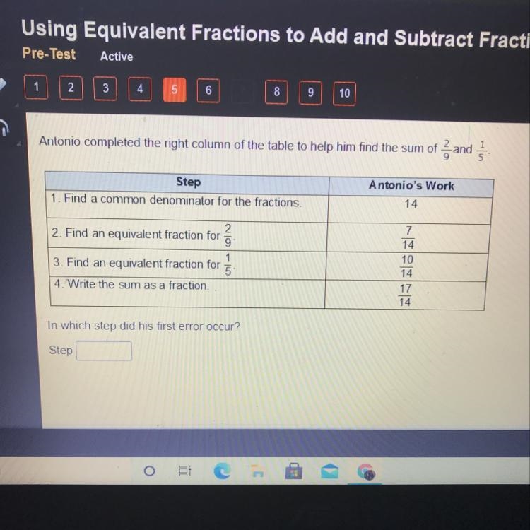 Antonio completed the right column of the table to help him find the sum of 2/ and-example-1