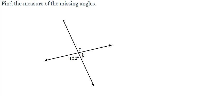 Find the measure of the angle. (two more and i'm done, sorry)-example-1