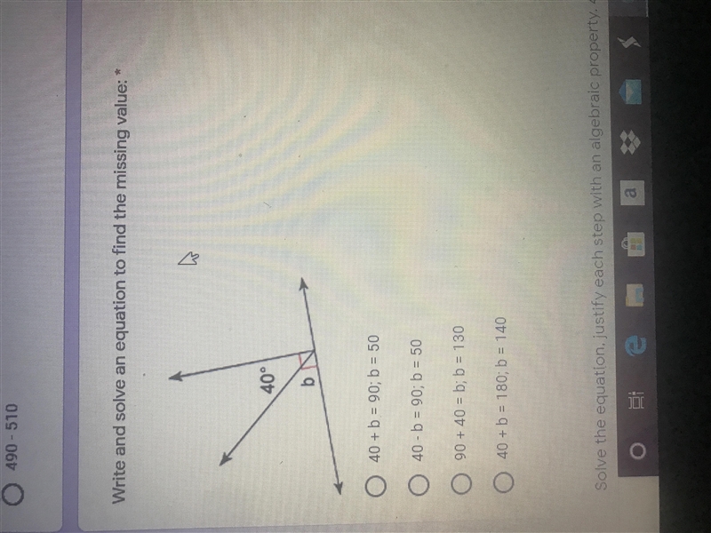 Write and solve an equation to find the missing value-example-1