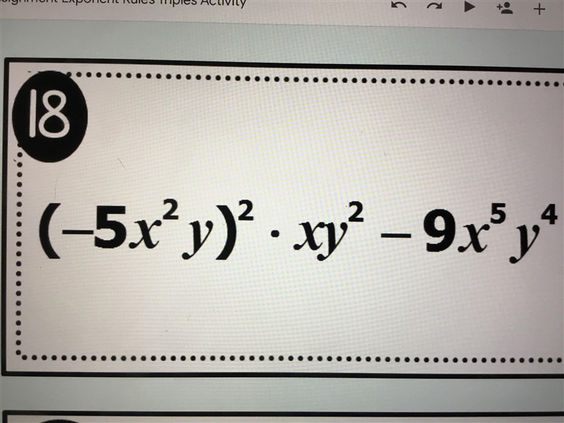 What do I do in an algebraic equation when x and y are connected (xy)?-example-1