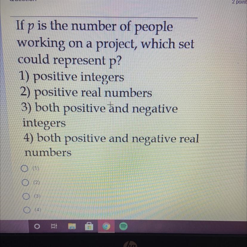 Which set could represent P?-example-1