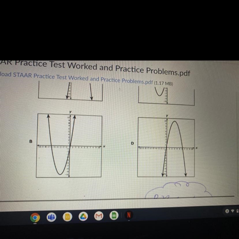 Which graph best represents y= -x^2*6x-1-example-1