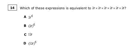 Which of these expressions is equivalent to 2f X 2f X 2f X 2f X 2f X 2f?-example-1