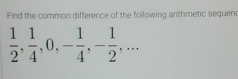 Find the common difference of the following arithmetic sentence​-example-1