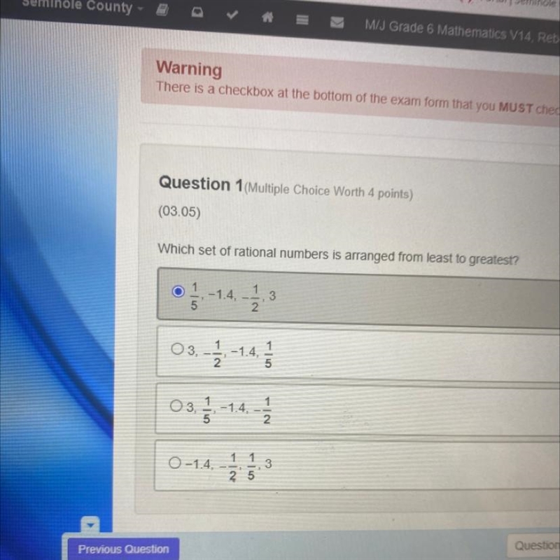 Which set of rational numbers is arranged from least to greatest?-example-1