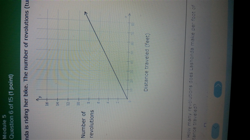 Lashonda is riding her bike. The number of revolutions (turns) her wheels make varies-example-1