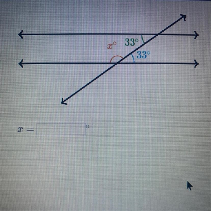 What does x equal in the diagram?-example-1