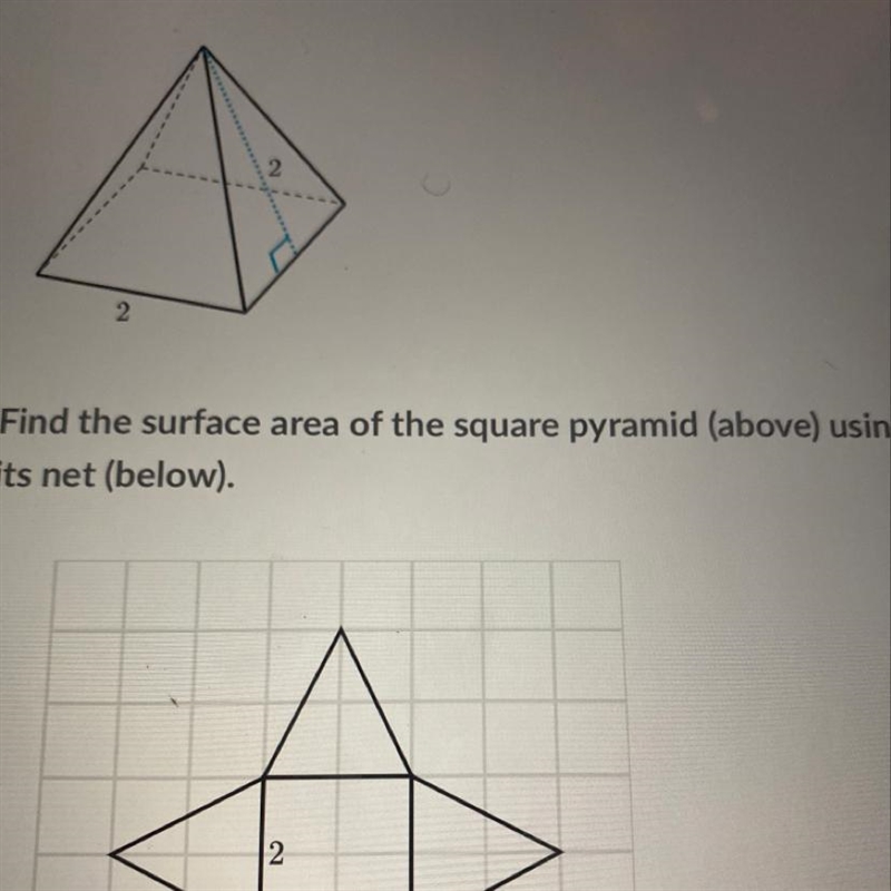 Find the surface area of square pyramid-example-1