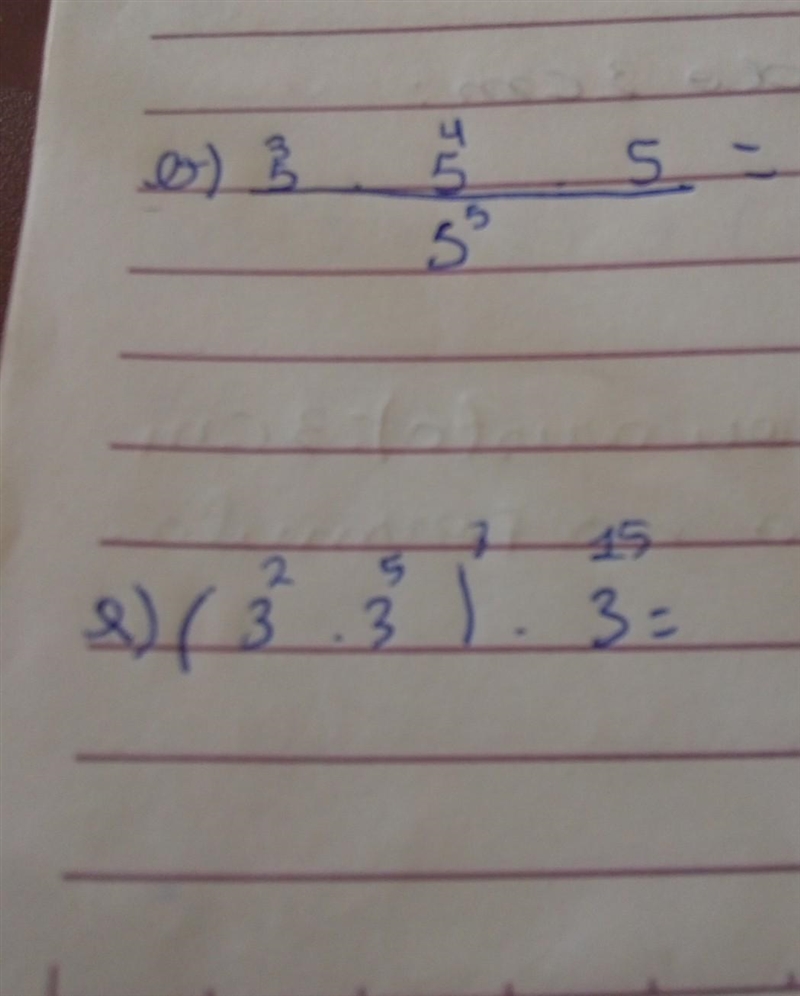 3) simplifique as expressões abaixo e se possível? a) ​-example-1