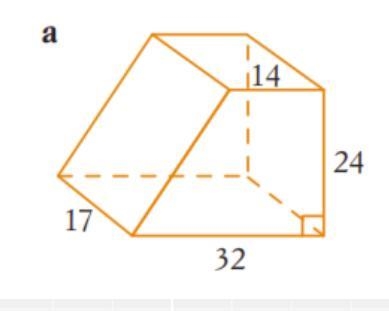 Calculate the surface area of the prism. Measurements are in centimetres Please help-example-1