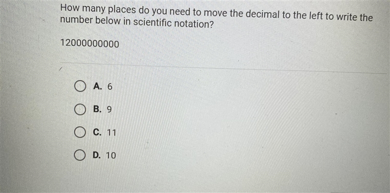 How many places do you need to move the decimal to the left to write the number below-example-1