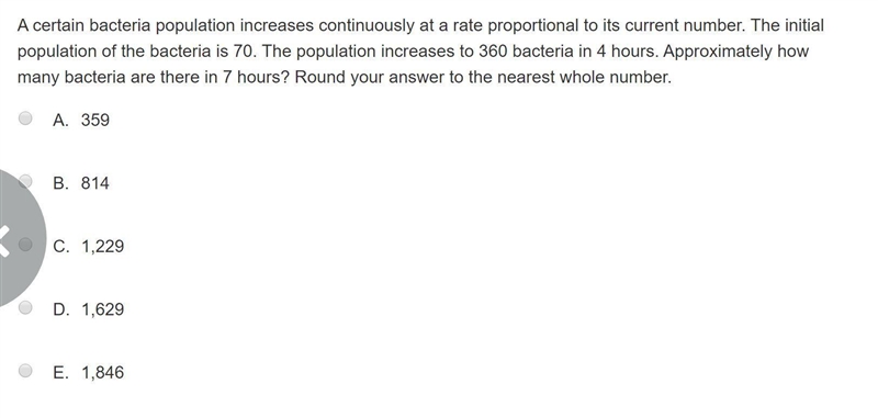 A certain bacteria population increases continuously at a rate proportional to its-example-1