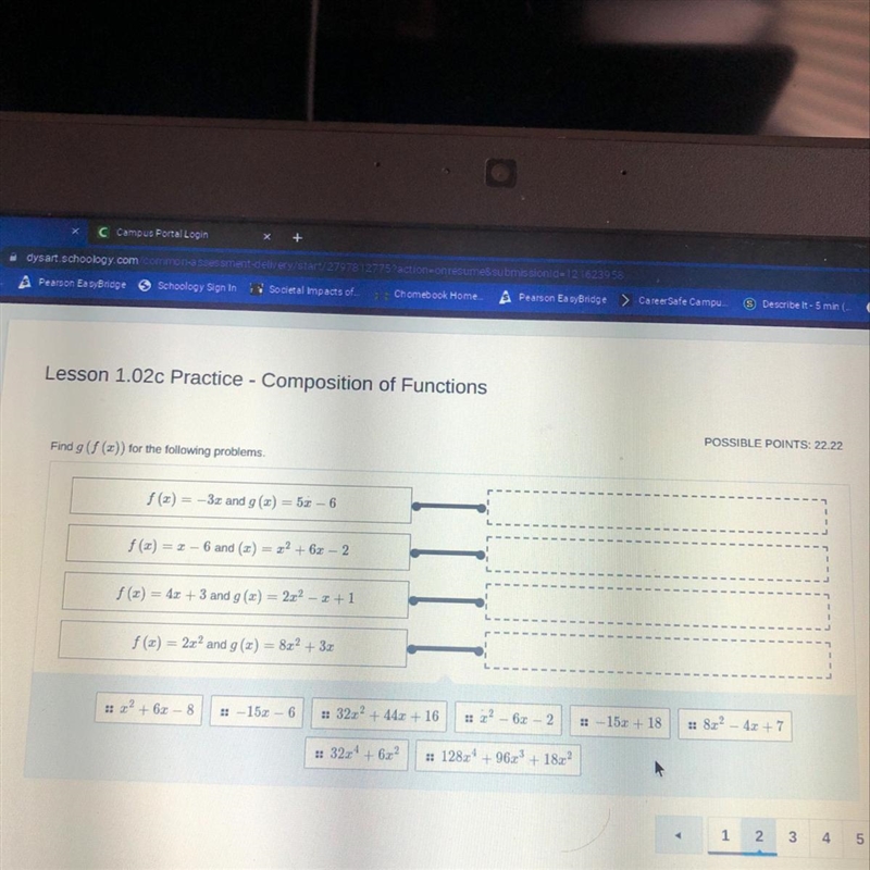 Composition of functions Find g (f(x)) for the following problems-example-1