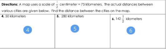 A map used a scale of 1/2 cm = 75 kilometers. The actual distances between various-example-1