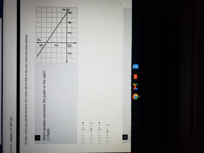 Which equation represents the graph on the right?-example-1