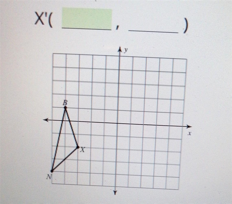 What are the coordinates of the point X'if the image is rotated 90° counter clockwise-example-1