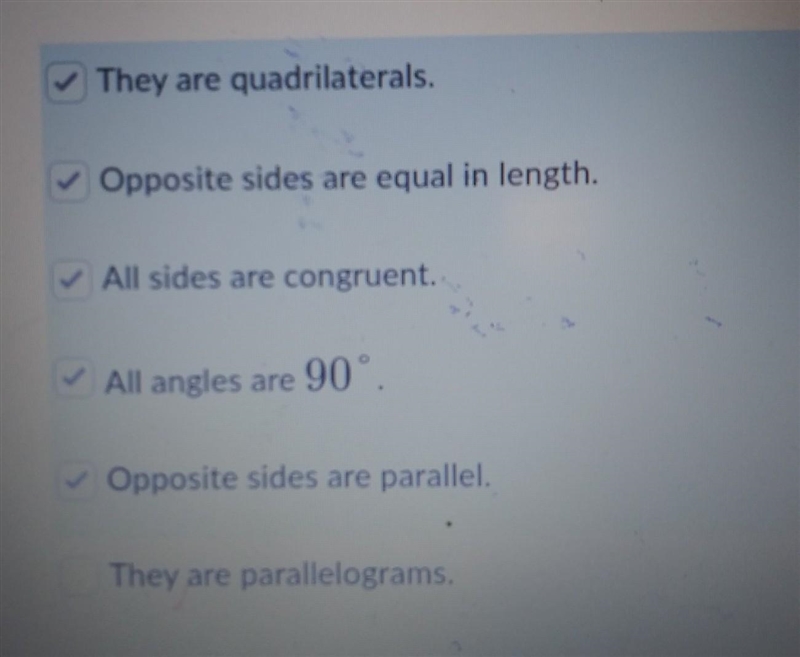 Which of the following are properties of all rectangles? Select all that apply.​-example-1