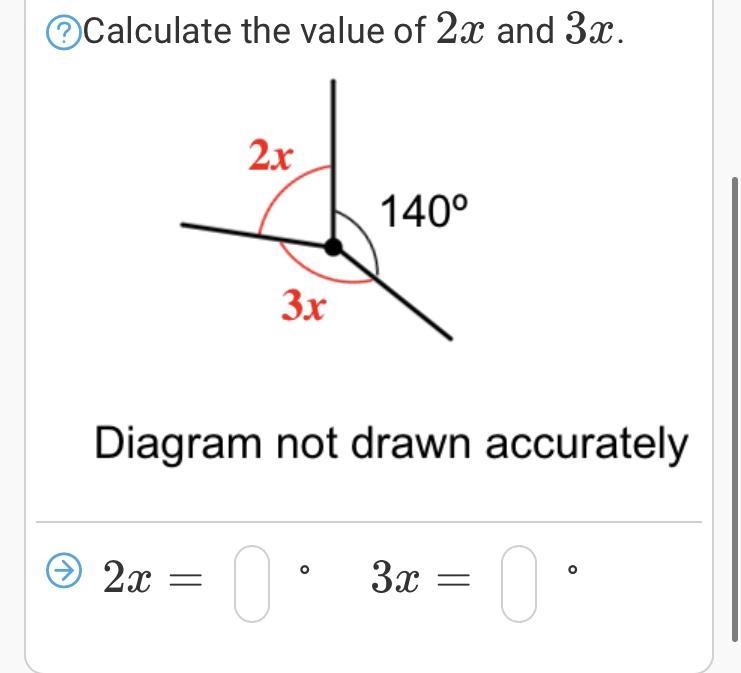 Calculate the value of 2x and 3x-example-1