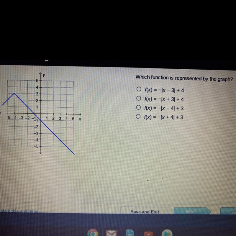 Which function is represented by the graph-example-1