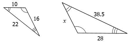 Given the similar figures below, find the value of x. For your answer, ONLY TYPE IN-example-1