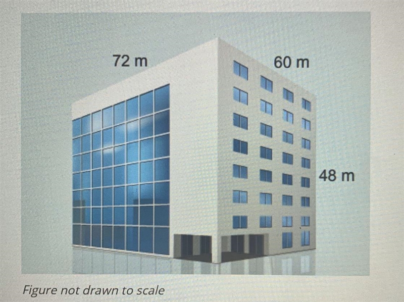 An architect is making a model of a proposed office building with the dimensions shown-example-1