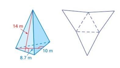 Use the net as an aid to compute the surface area (rounded to the nearest integer-example-1