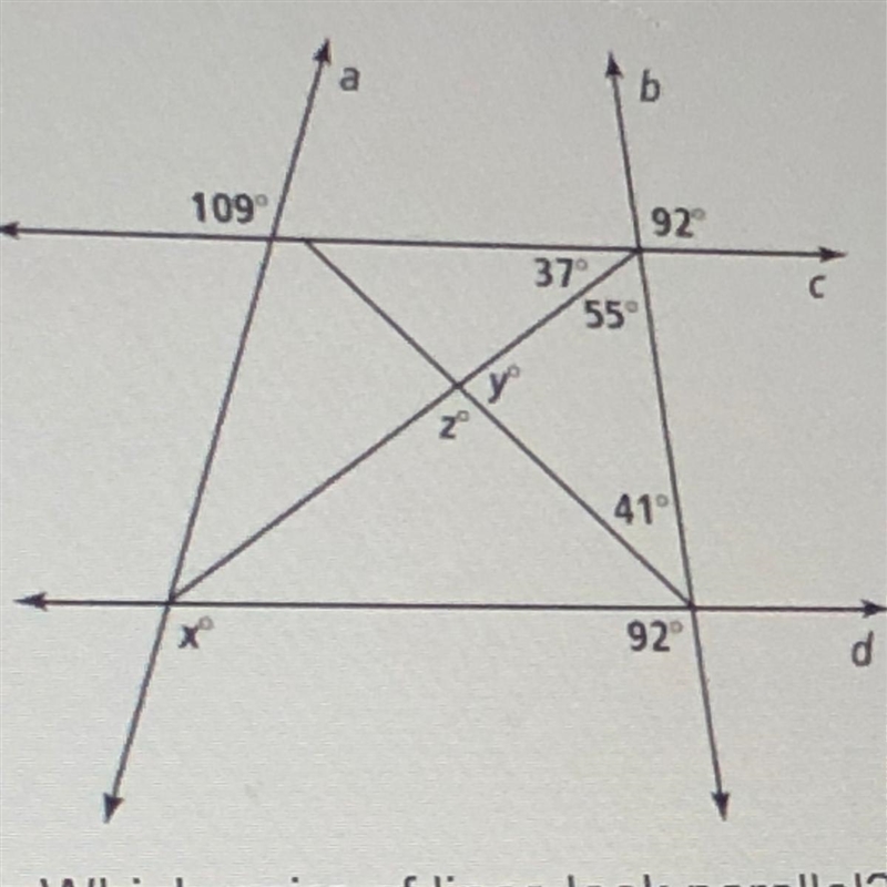 What is x? and what is z? A. 84 B. 92 C. 96 D. 109-example-1