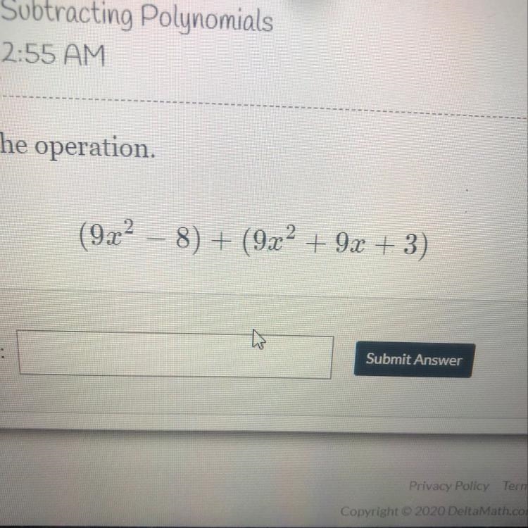 How to add or subtract this polynomial-example-1