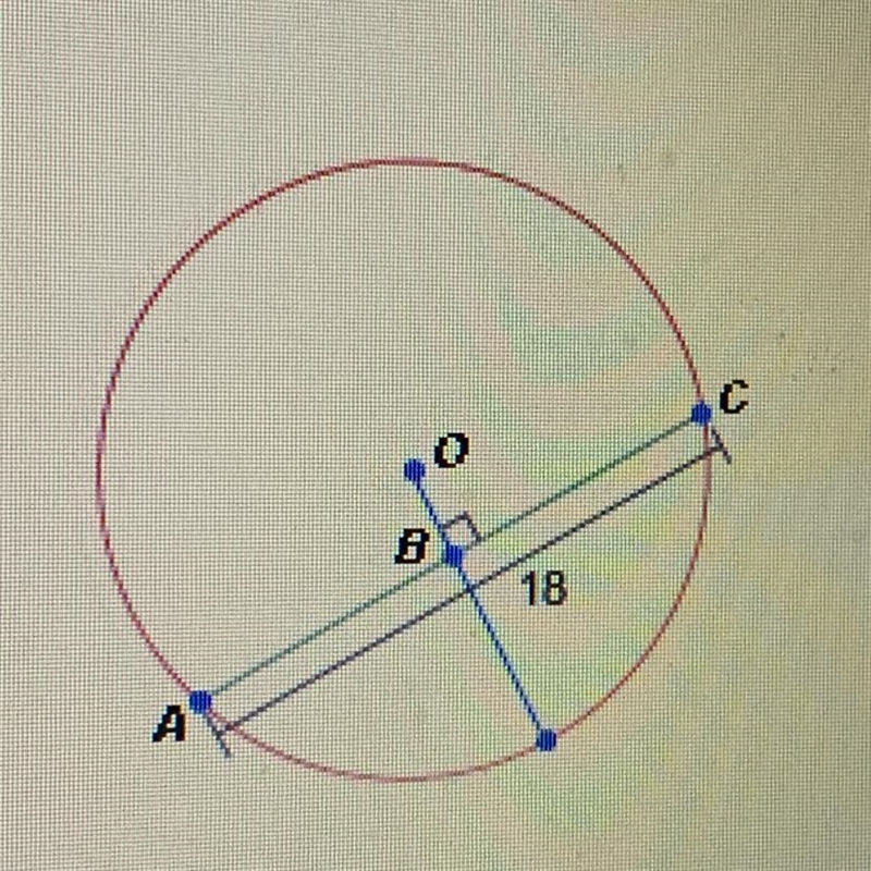 What is the length of AB? O A. 9 O B. 18 O C. 48 D. 6-example-1