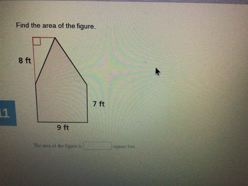 Find the area of the figure-example-1