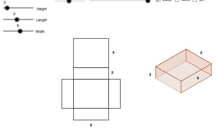 What is the Surface Area of the figure below? ​ ​ ​ A 60 units2 B 60 units3 C 104 units-example-1