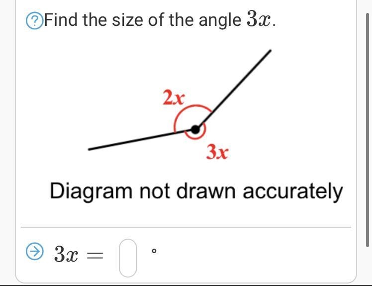 Find the size of the angle 3 x .-example-1