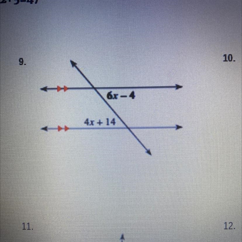 Write and solve an equation to find the value of x and the missing angle measures-example-1