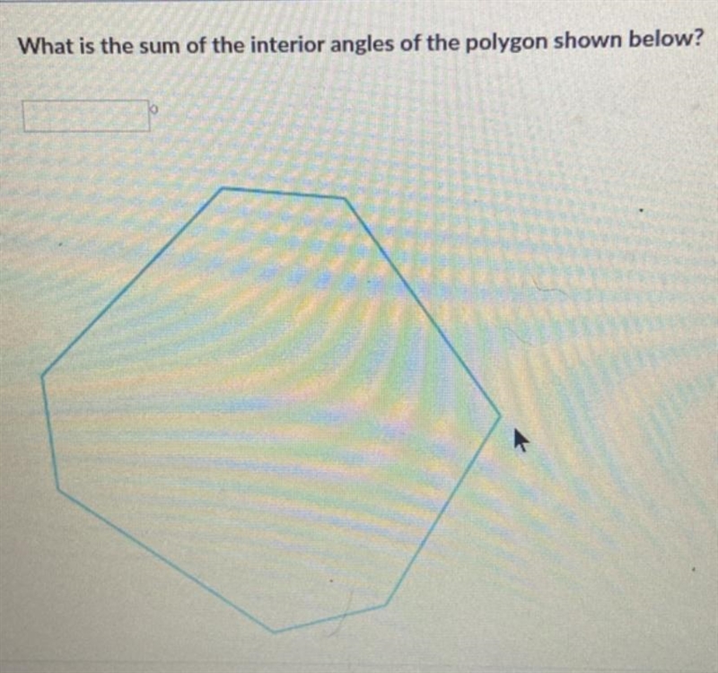 What is the sum of the interior angles of the polygon ?-example-1