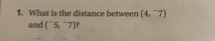 PLEAS HELP What is the distance between (4,7) and (5,72-example-1