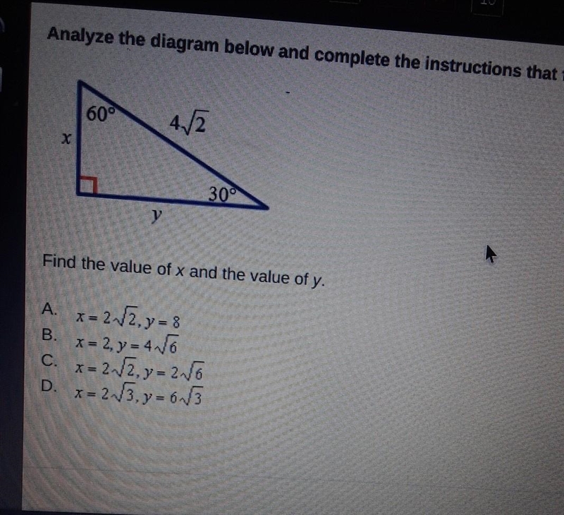 analyze the diagram below and complete instructions that follow find the value of-example-1