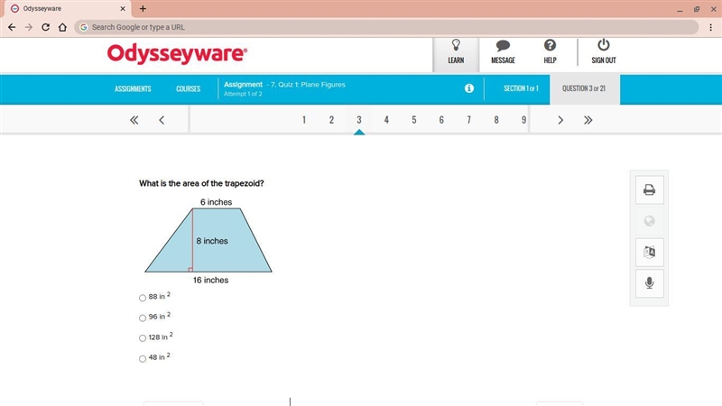 What is the area of the trapezoid?-example-1