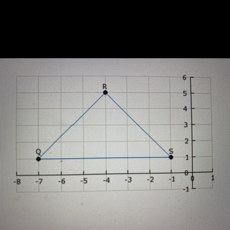 Which type of triangle is triangle QRS? A) equiangular B) equilateral C) isosceles-example-1