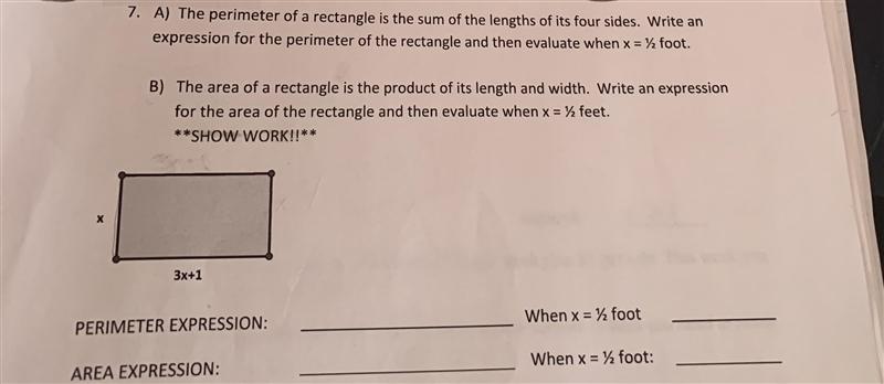 A) The perimeter of a rectangle is the sum of the lengths of its four sides. Write-example-1