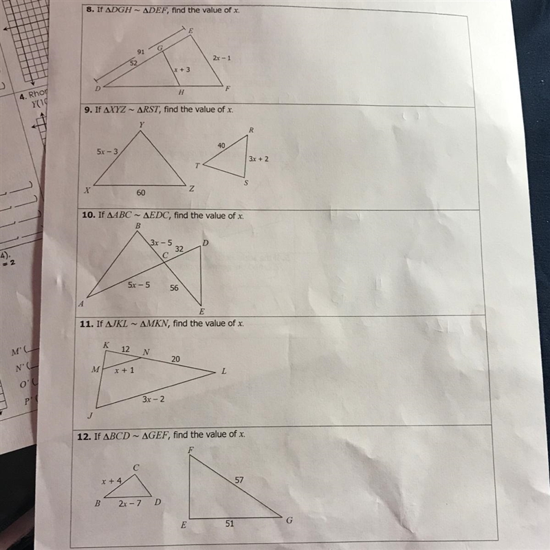 8,9,10,11 and 12?? Geometry homework-example-1