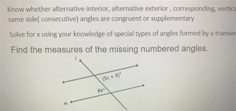 Measures of the missing numbered angles-example-1