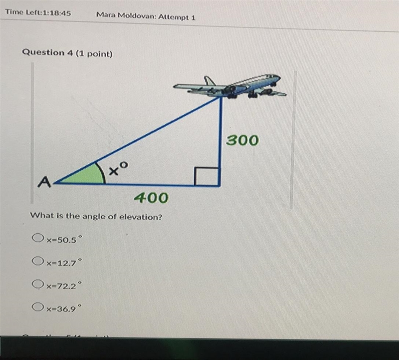 What is the angle of elevation?-example-1