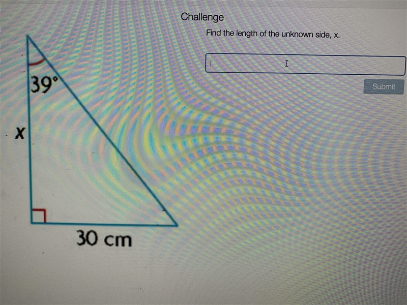 Could someone help me with this trigonometry question where you have find the x which-example-1