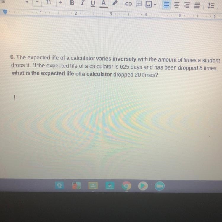 6. The expected life of a calculator varies inversely with the amount of times a student-example-1