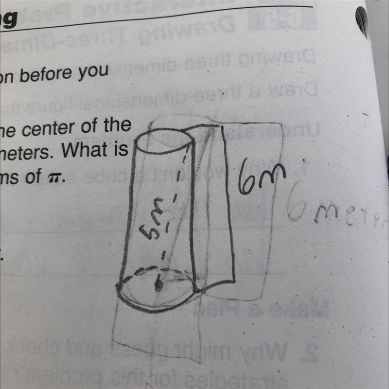 How to find the radius of a cylinder with only knowing it's height and diagonal thing-example-1