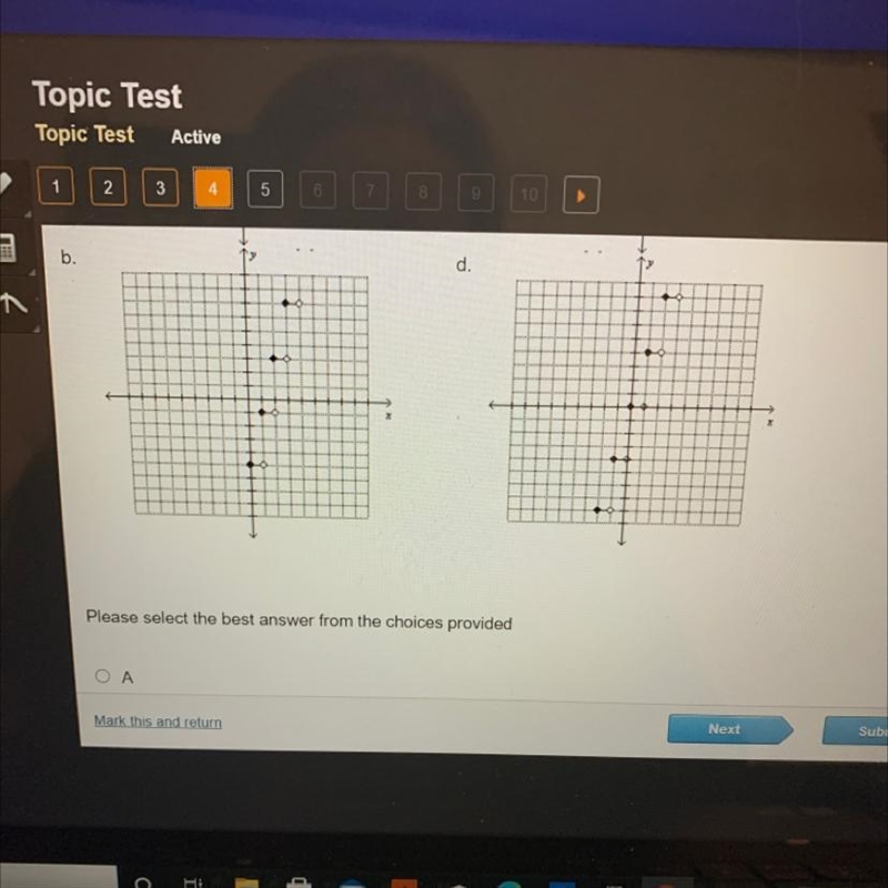 Graph f(x) = 4[x] +5.-example-1