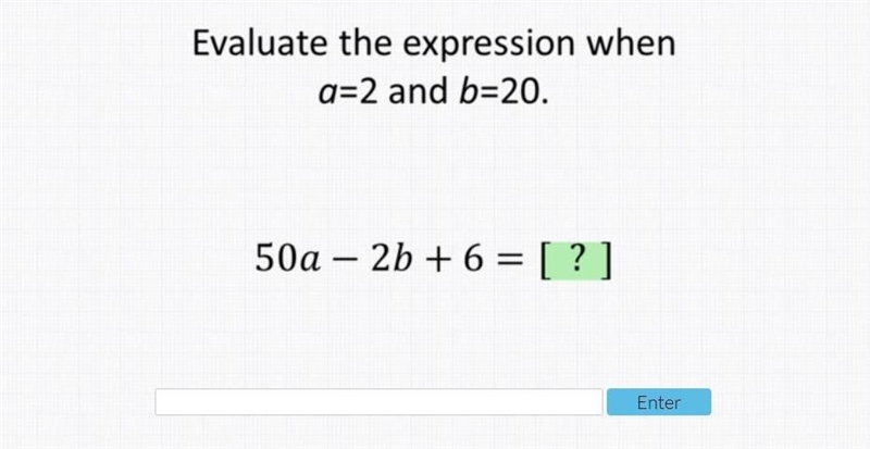 Evaluate the expression when a=2 and b=20-example-1