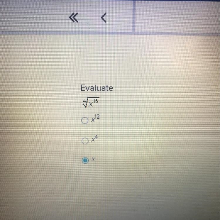 Evaluate the square root of x^16-example-1