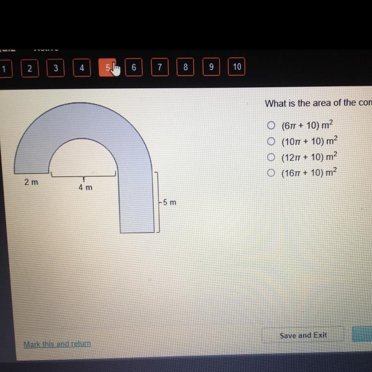 What is the area of the composite figure?-example-1