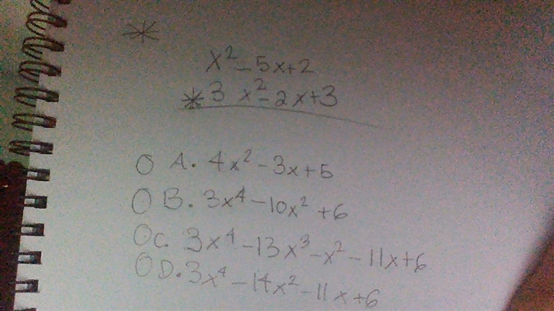 The * means multiplication. how would i solve this and what is the answer?-example-1